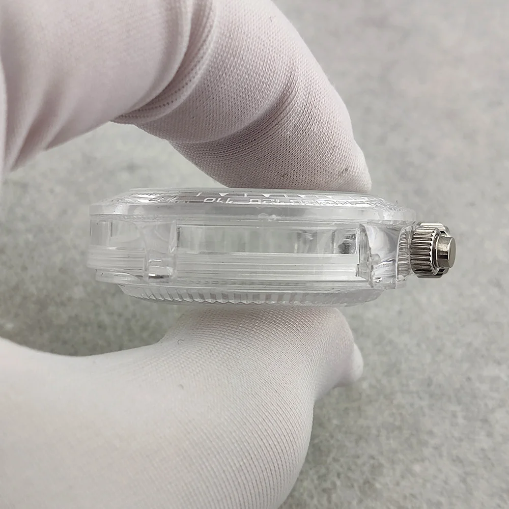 39 مللي متر حافظة VK63 حافظة ساعة كرونوغراف حافظة أكريليك شفاف VK63 حافظة زجاج أكريليك مقاوم للماء مناسبة لحركة VK63