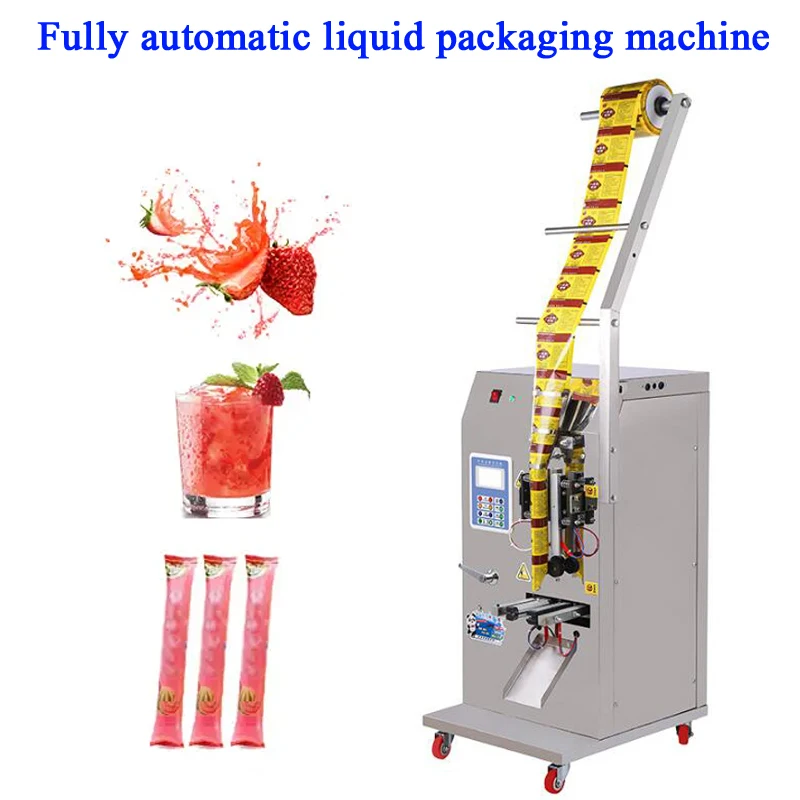 Vertical Hot Sauce Liquid Packing Machine Film Form Fill Seal Honey Pod Packer Machine Liquid Water Hot Seal Packaging Machine