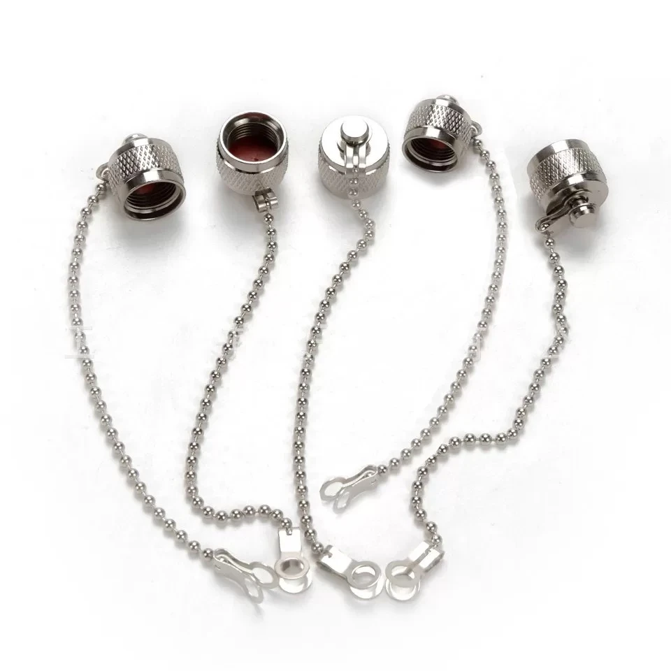 TNC female dust cap 5pcs plug with chain dust proof for RF coaxial connector