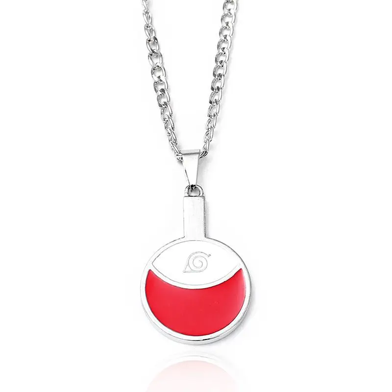 Naruto cartoon anime necklace, personalized pendant, Uchiha Itachi, Sasuke, Kakashi, Ten-Tails Sharingan, shuriken iron necklace view 6
