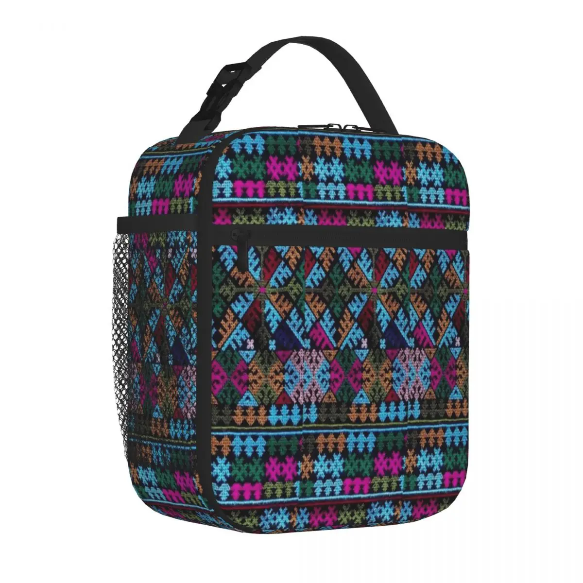 Bestselling Multi Colors Embroidery Design 3D Stereo Insulated Lunch Bag Fitness Snack Travel Lunch Bag