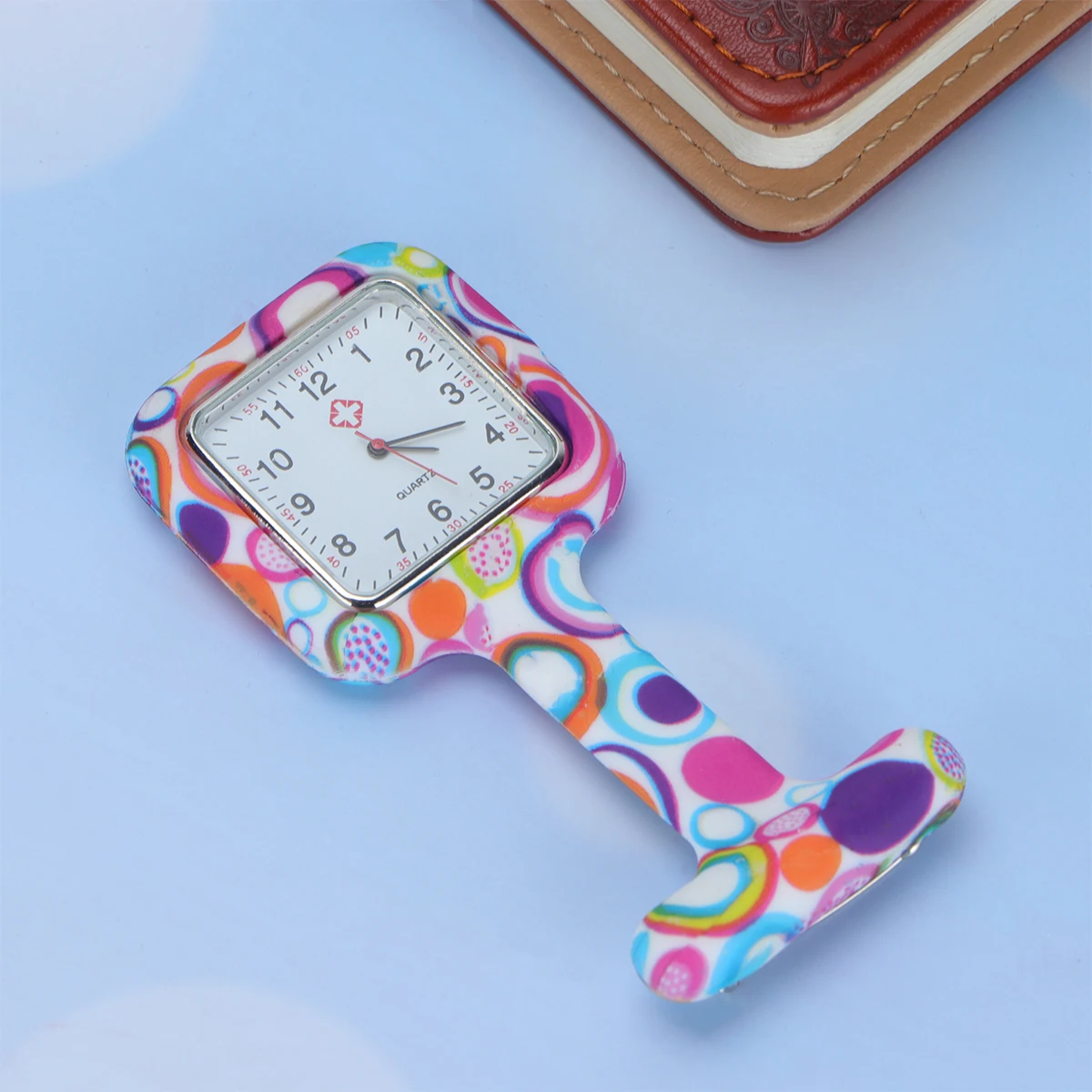 

Silicone Nurse Watch Durable Clear Numbers Accurate Timekeeping Square Hanging Watch Black Fob Watches Medical Occasions Nurses
