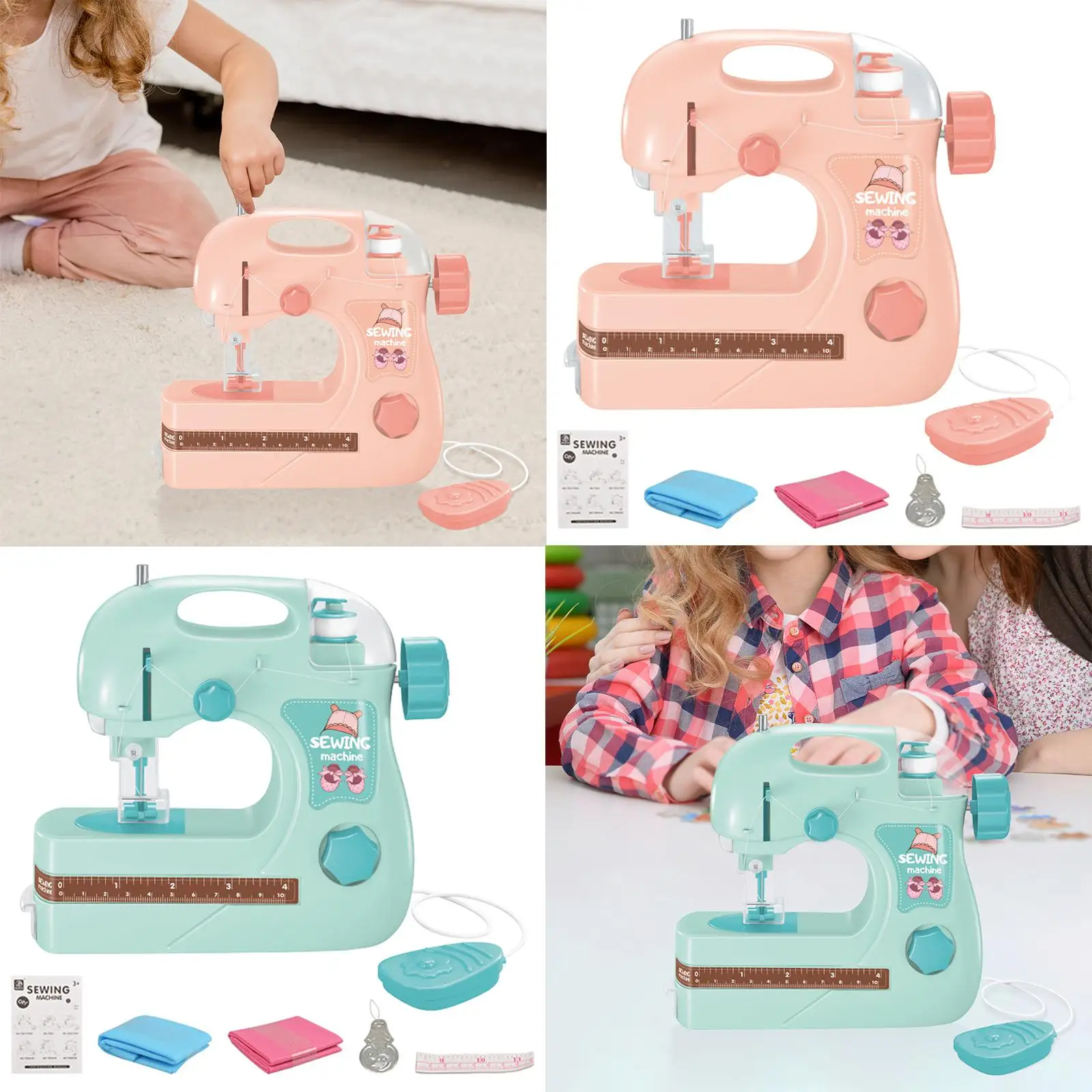 어린이를 위한 휴대용 재봉틀 제작 수선 기계 학습 장난감