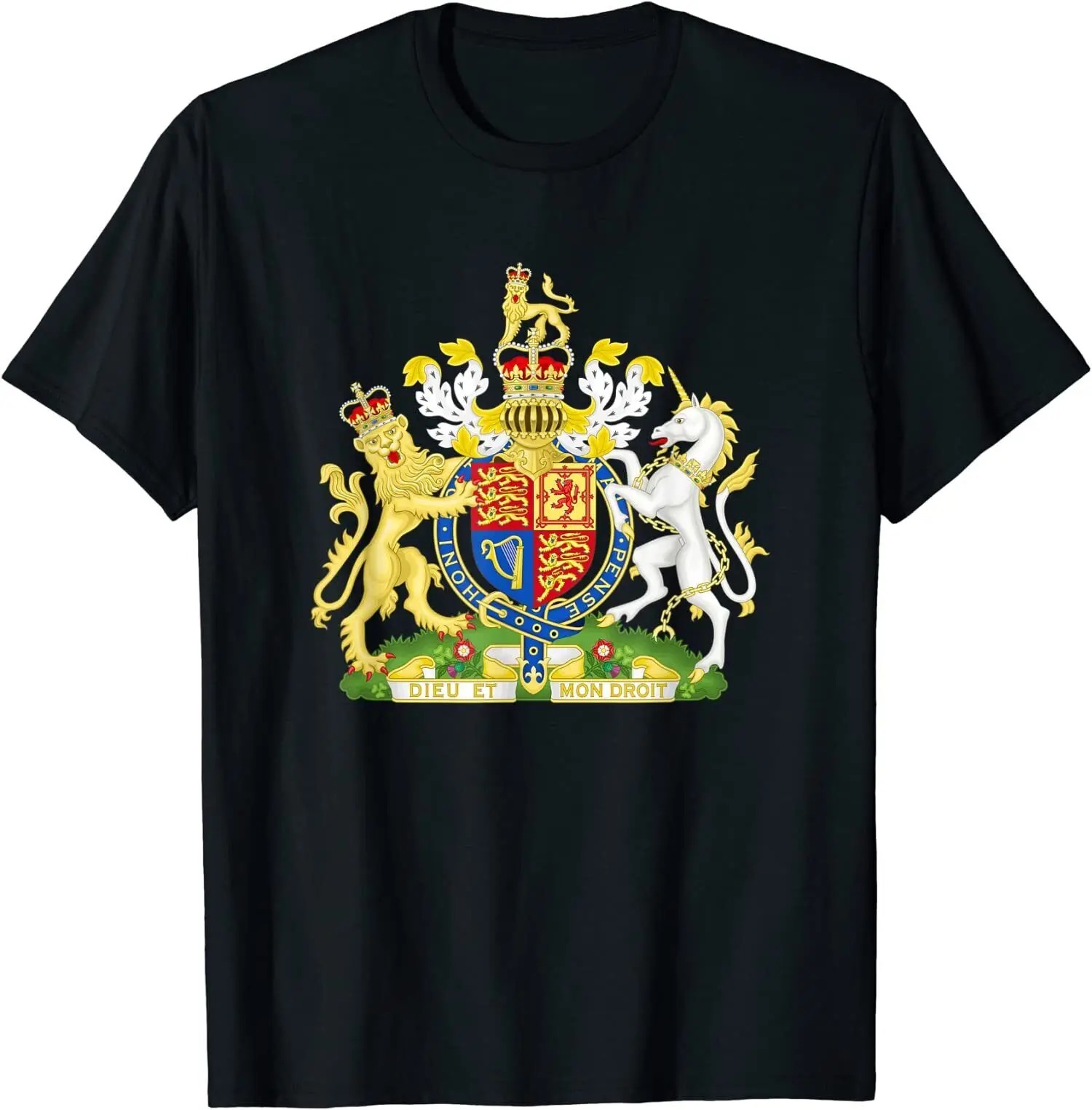 NEW LIMITED British Royal Coat of Arms England Queen Crest T-Shirt