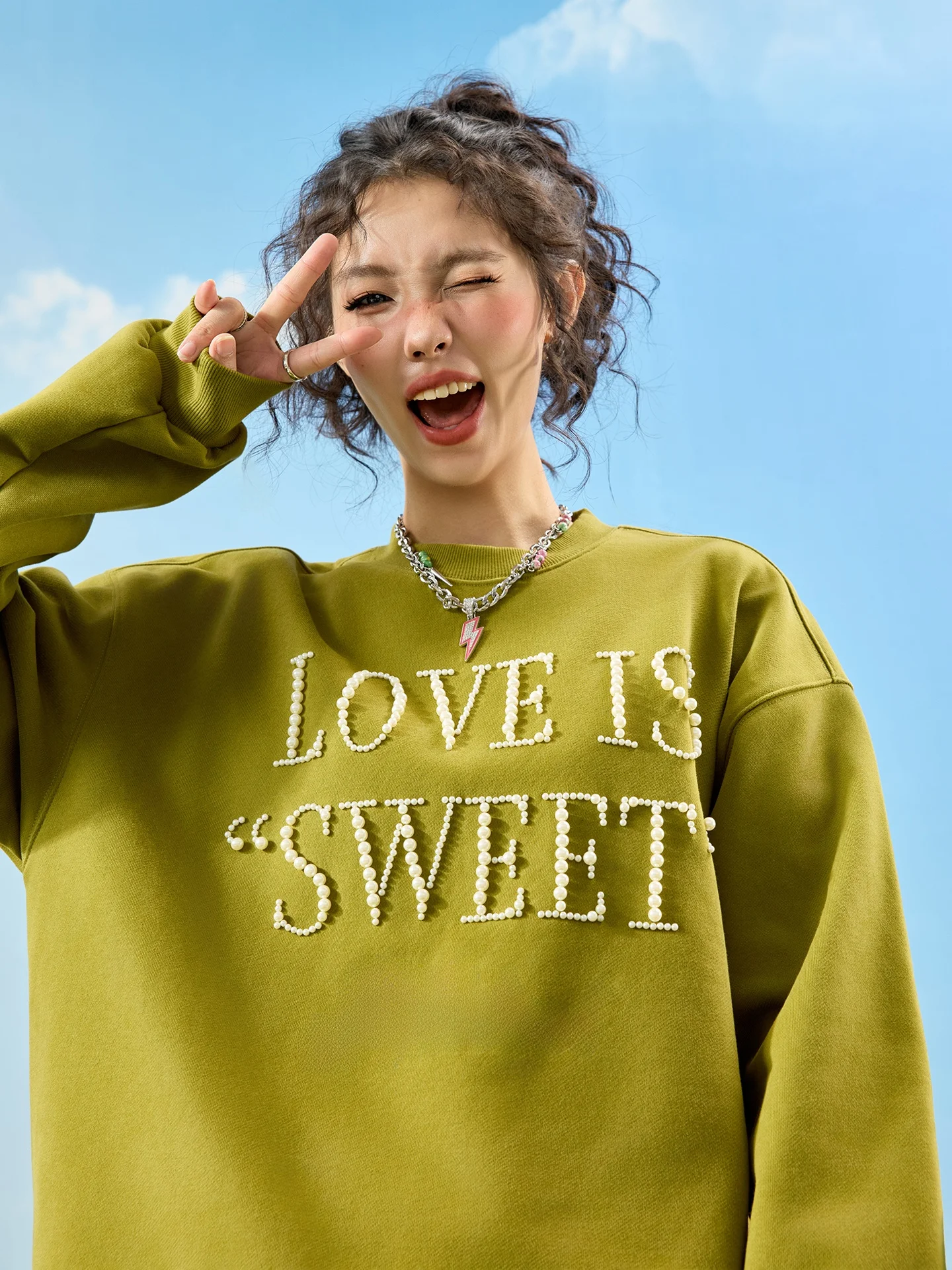 

Свитшот Nuthink в американском ретро-стиле с жемчужными буквами, свободный, модный, для пар, весенний, из хлопка, удобный, дышащий