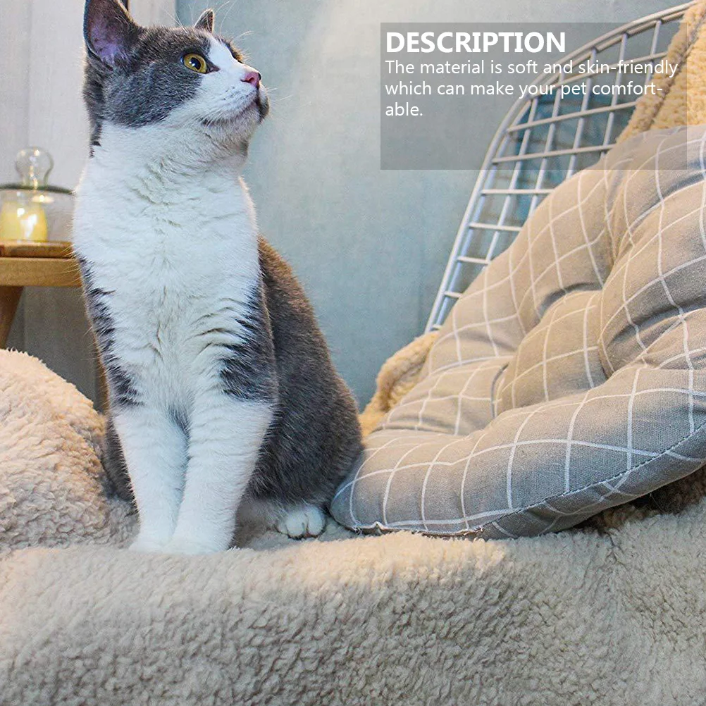 

2Pcs Pet Wool Blanket Warm Soft Skin Friendly Quilt for Dogs Cats Comfortable Sleeping Mat Pet Bed Cover Lightweight