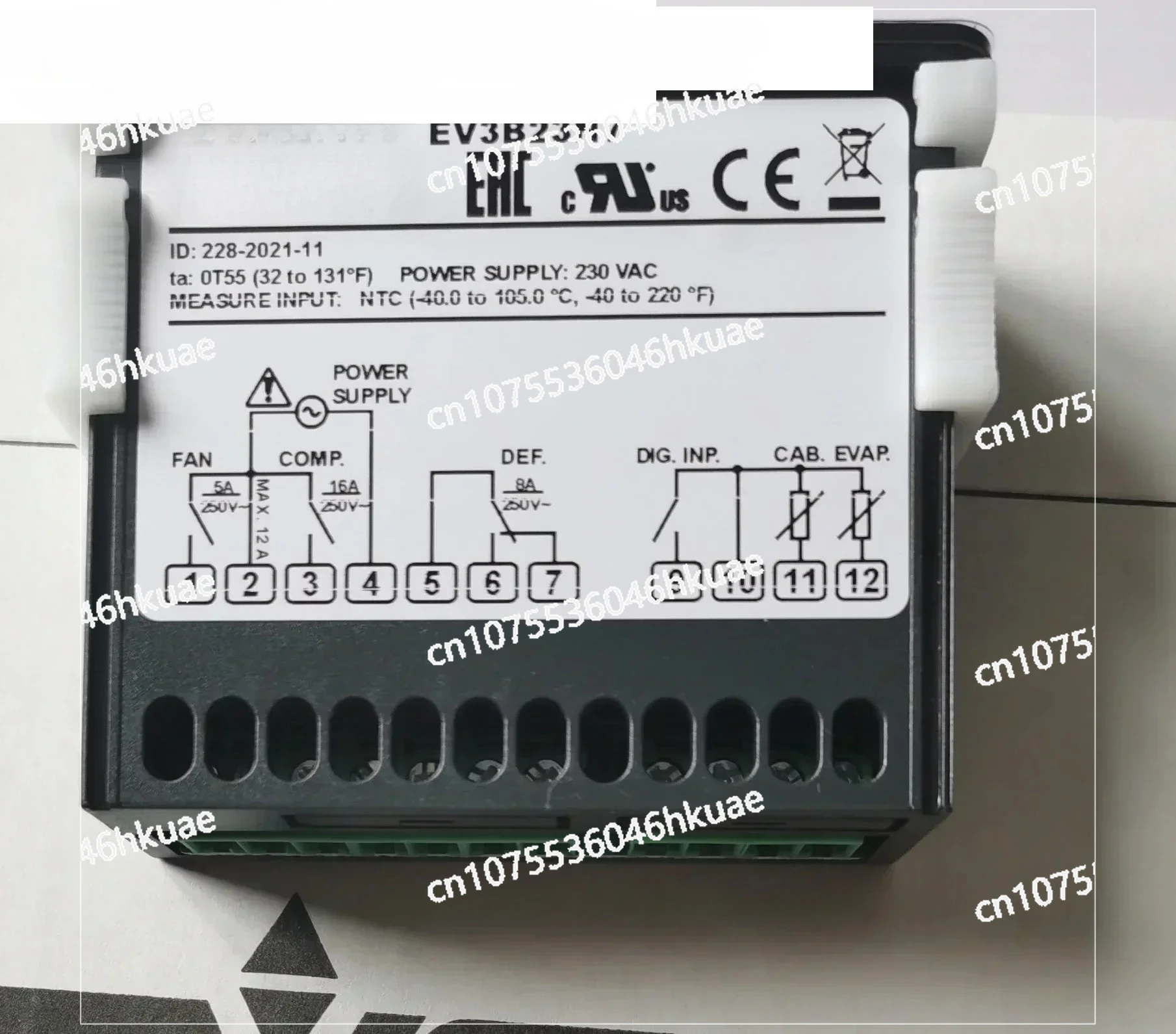 

EVK401N7, EVCO Thermostats TM103AT, EV3X21N7, FK150/FK201/EVK201/EVKB21N7,