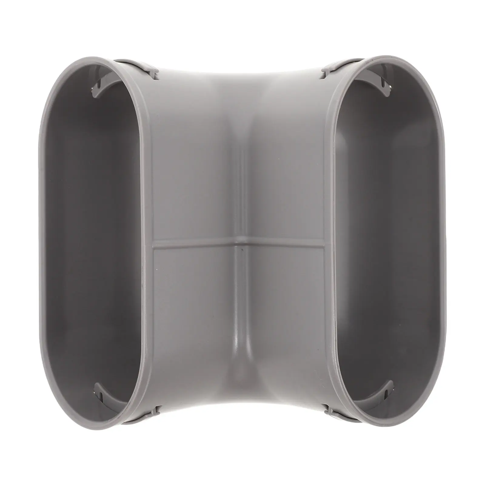 Pe Flat Oval Duct Elbow 90 Degree Vertical Bend Ventilation Pipe Fitting for Whole Fresh Air System Floor Ducting Smooth