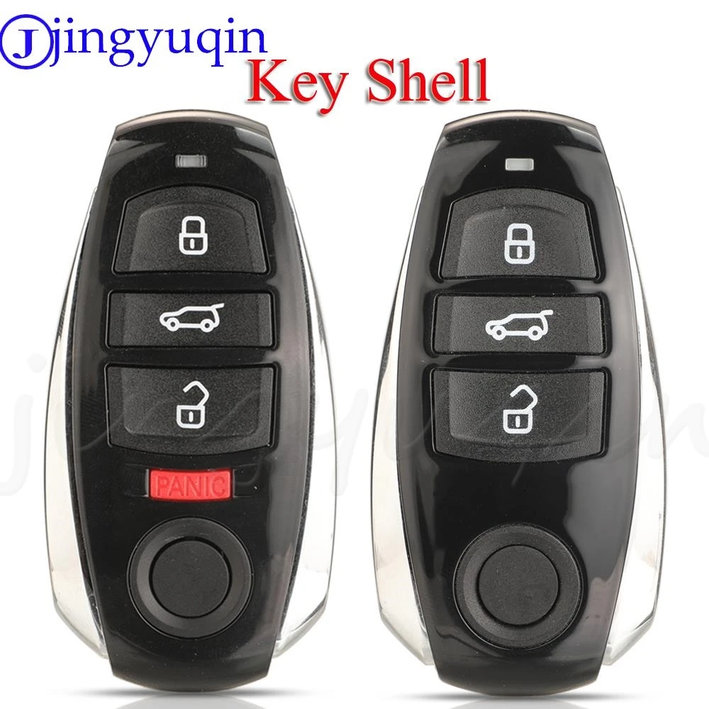 jingyuqin 3/4 Buttons Smart Remote Key Shell Case Cover Fob For VW Volkswagen Touareg 2010-2014