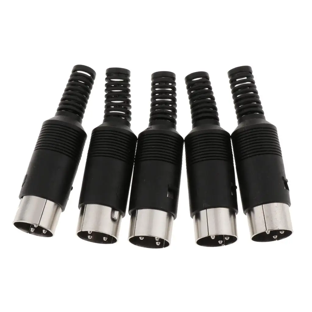5 male DIN male female soldering connectors male 3/4/5/6/7/8/pin