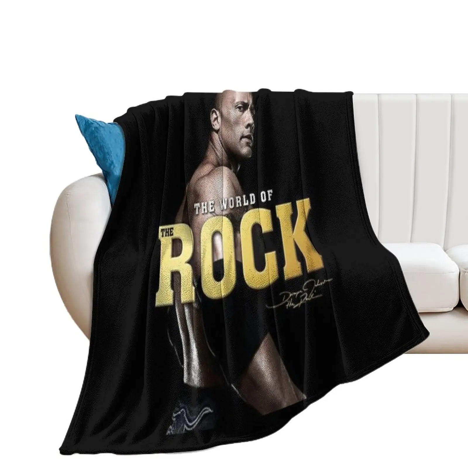 dwayne johnson Throw Blanket anime Soft decorative Blankets