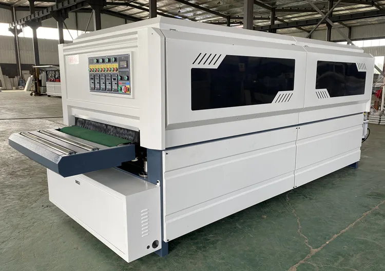 Wood CNC Automatic Sanding Brush Machine Sander with Engine Motor & Bearing VFD Speed Control for Cabinet Door Polishing