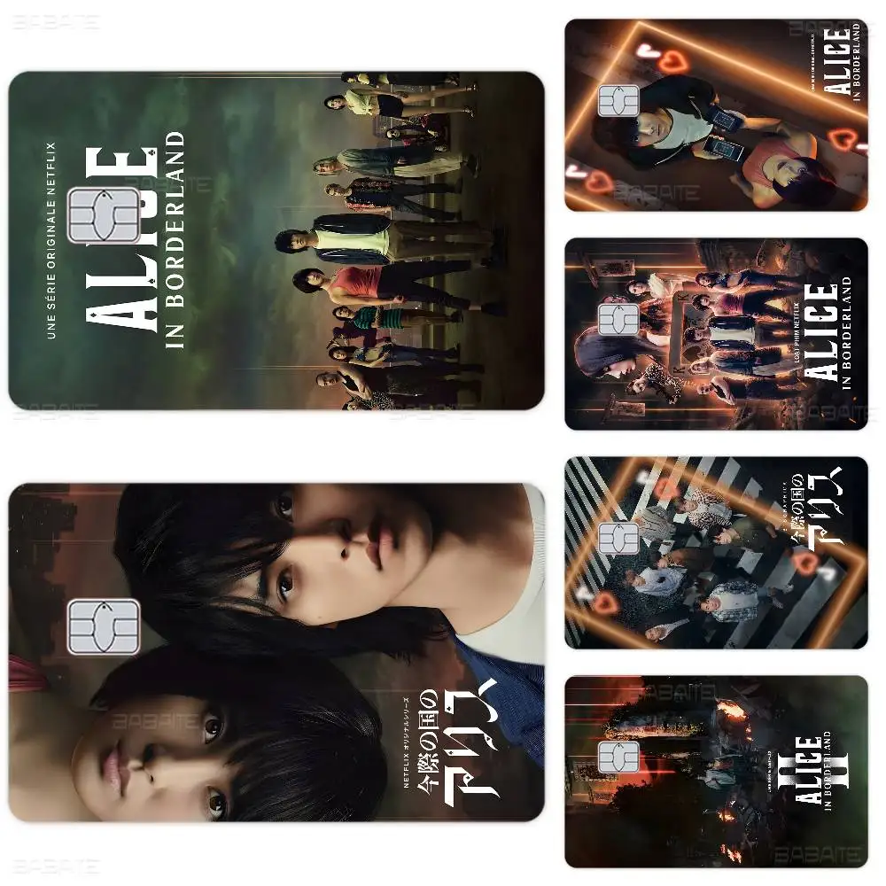 تلفزيون ساخن أليس في بوردرلاند أنيمي تنفق أو حفظ شل على إيقاف رقيقة جدا لا تتلاشى ملصق غطاء الجلد فيلم لبطاقة الائتمان الخصم #6