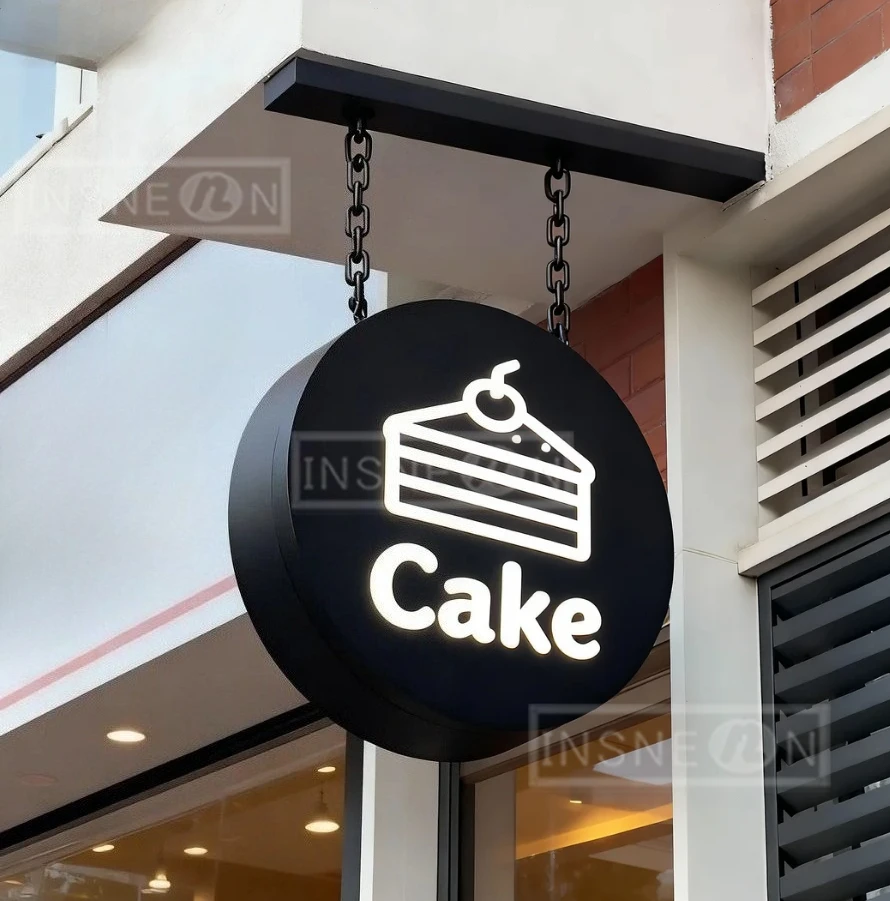 علامة منزلية مخصصة Led رسائل ضوء النيون لافتات الأعمال الاكريليك شعار جدار صندوق تصميم شخصي علامات مشرقة الإعلان في الهواء الطلق