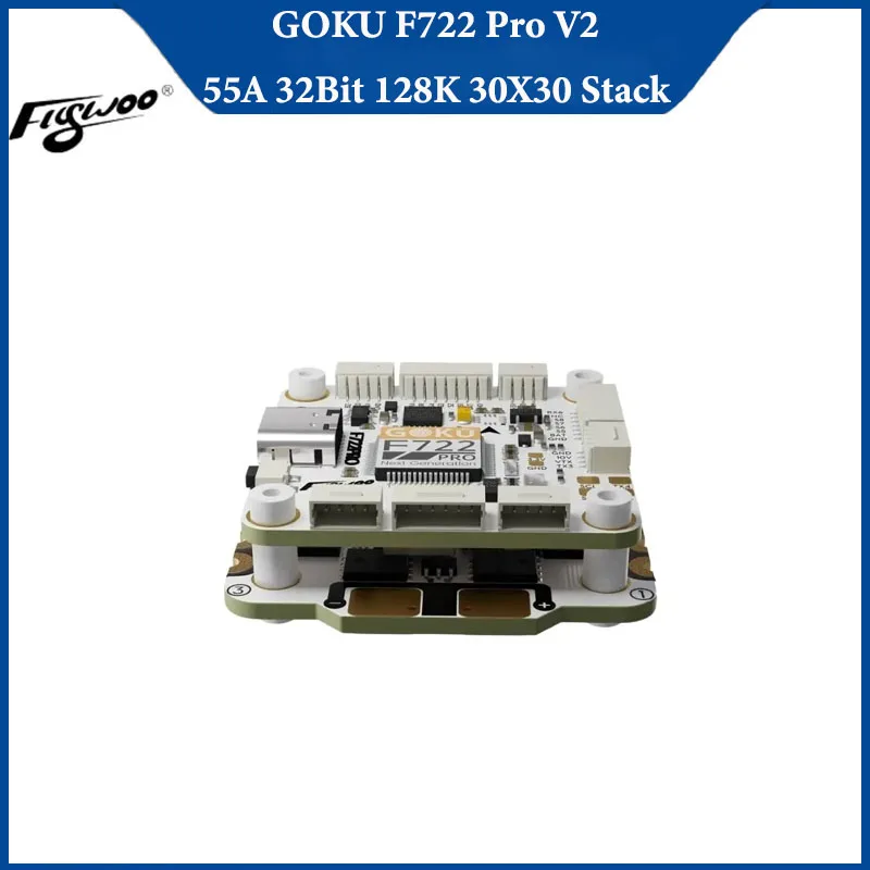 

Flywoo GOKU F722 Pro V2 55A 32Bit 128K 30X30 Stack Plug&Play O4 / O4 Pro for Fpv Drone Diy RC Parts