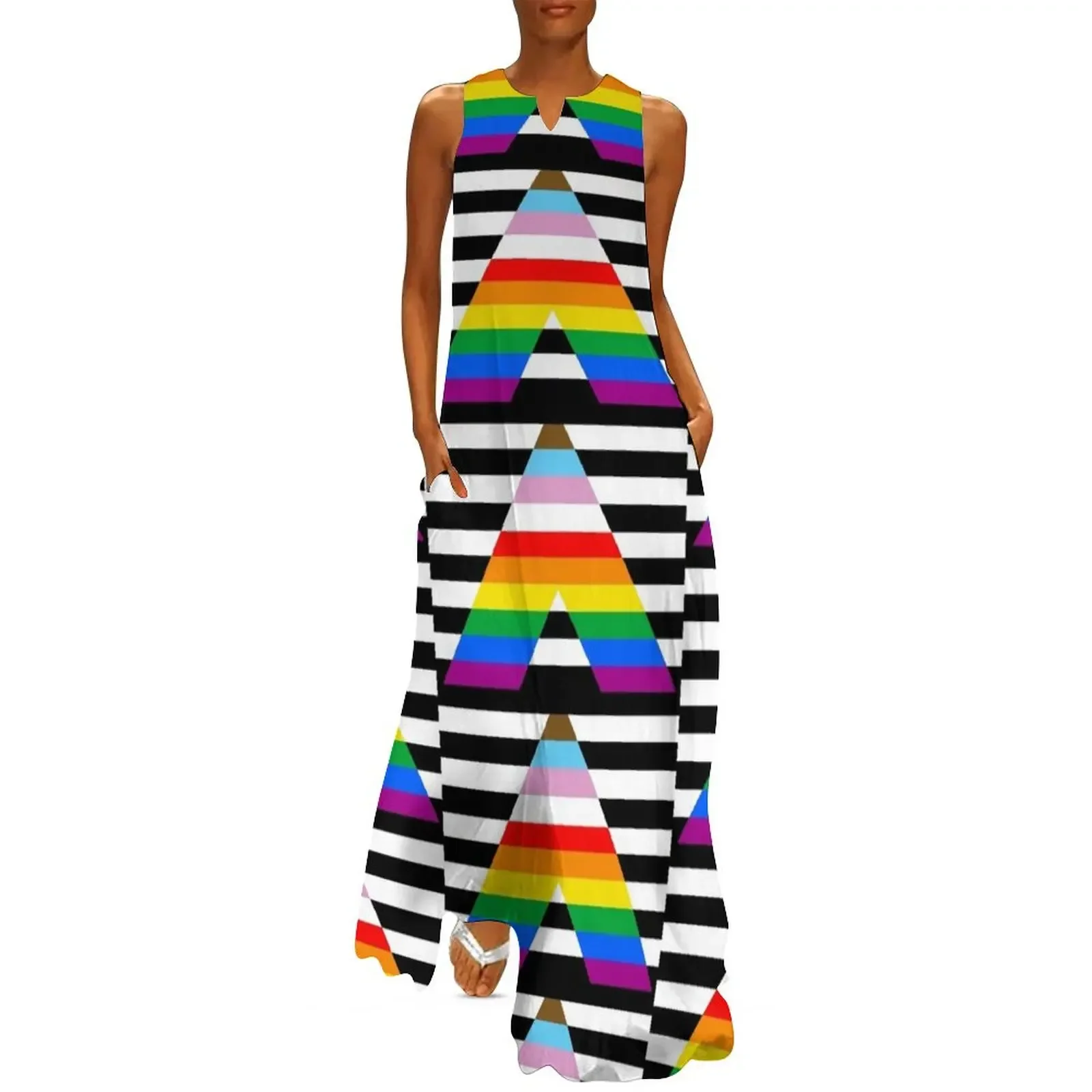 

Inclusive Ally Pride Flag Long Dress summer dresses dress for women Female clothing Woman clothes Dress