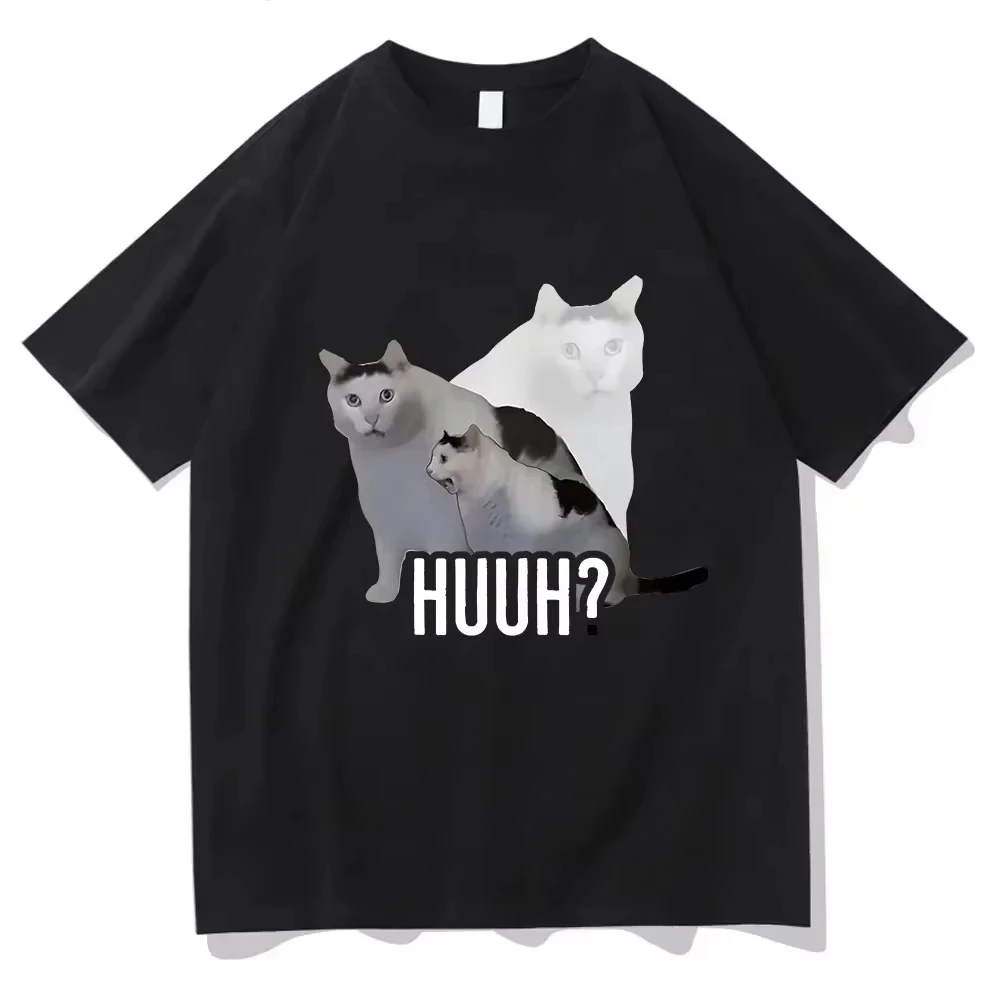 

Cat Meme Print T Shirt Men Women Cartoon Graphic Print Comfortable Casual Summer Tees Tops Harajuku T-shirts Unisex Fashion Tee