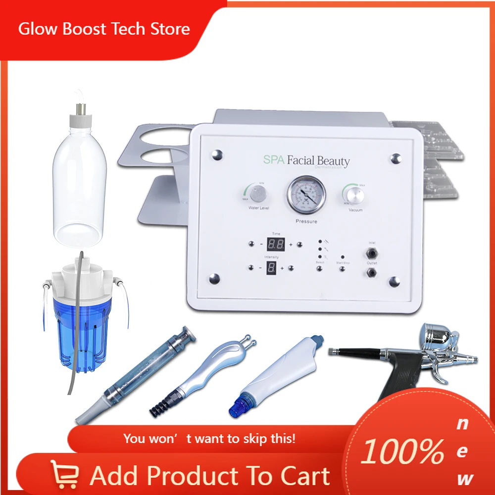 

NY4 in 1 Bubble Remove Black Head Oxygen Skin Care Deep Cleaning Hydradermabrasion Jet Peel Machine Water Oxygen in Stock