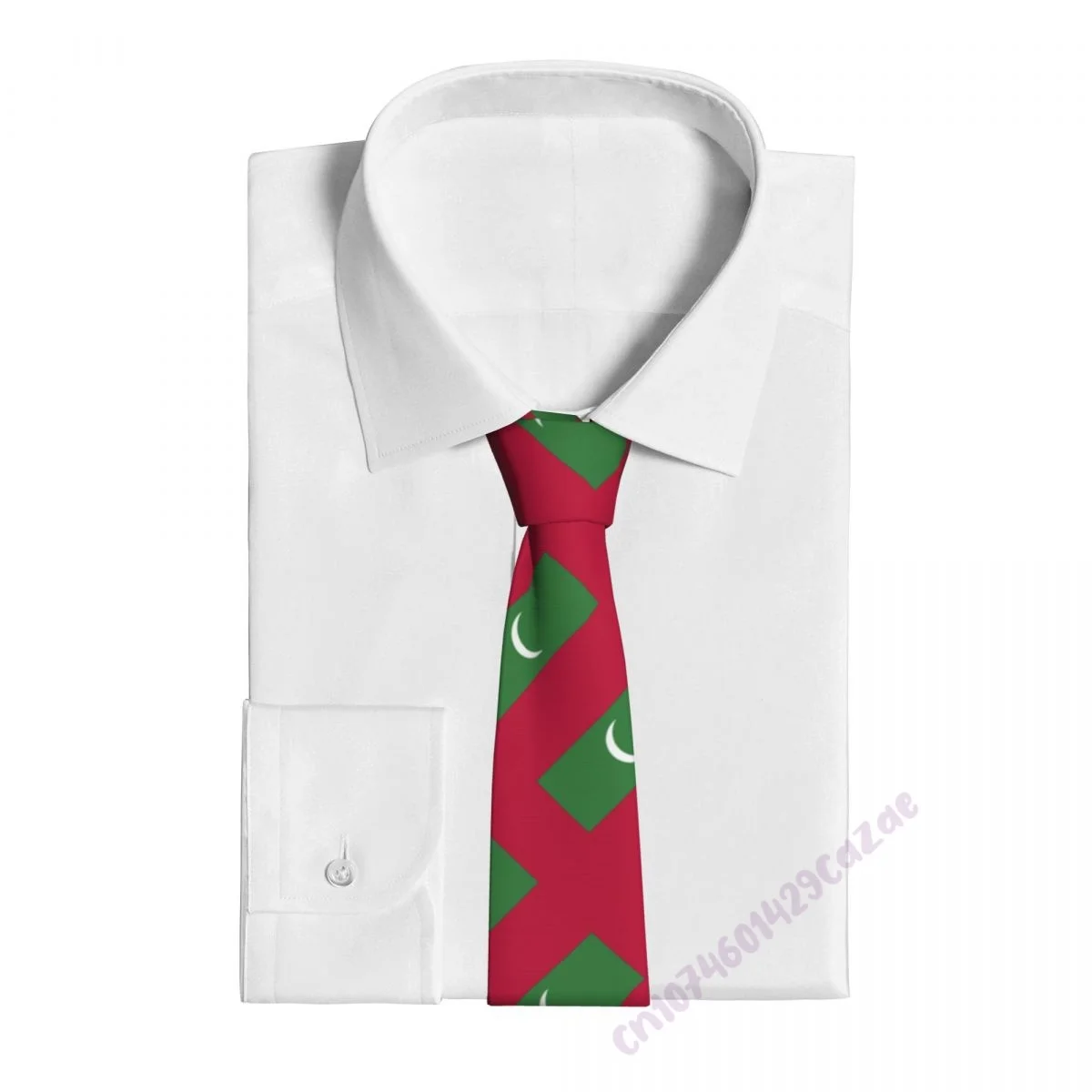 Maldives Flag Neck Ties For Men Women Casual Plaid Tie Suits Slim Wedding Party Necktie Gravatas For Gift Proud