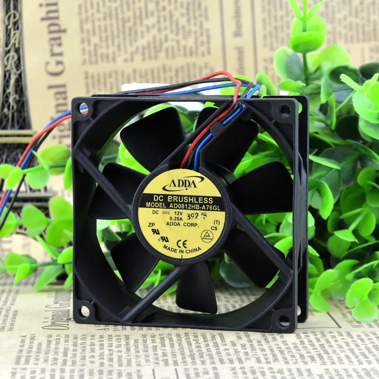 

Adda 8025 12v 0.25a 8cmcm CPU Case Fan AD0812HB-A76GL