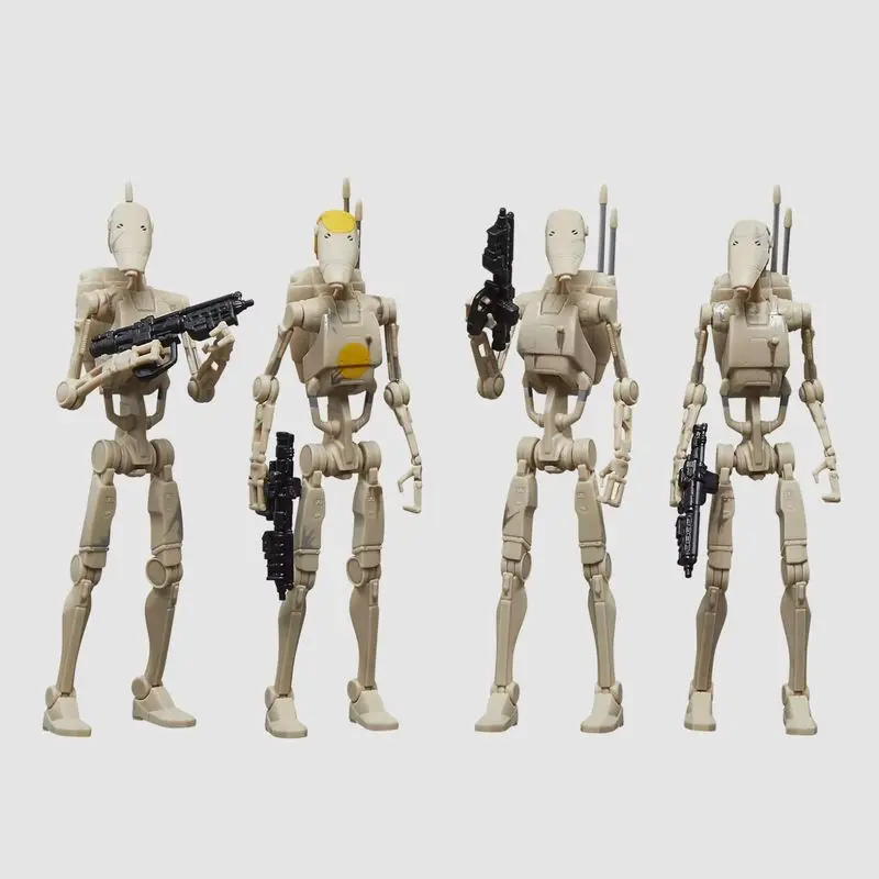 Star Wars da 3,75 pollici The Vintage Collection Battle Droid B1 Battle Robot Action Figure Confezione da 4 giocattoli congiunti mobili Regalo di compleanno