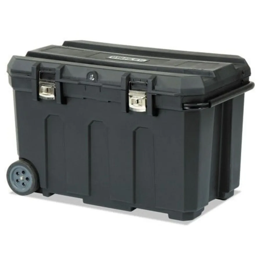 Mobile Chest for outdoor use, polyethylene material, gray color, UV-resistant and weatherproof design
