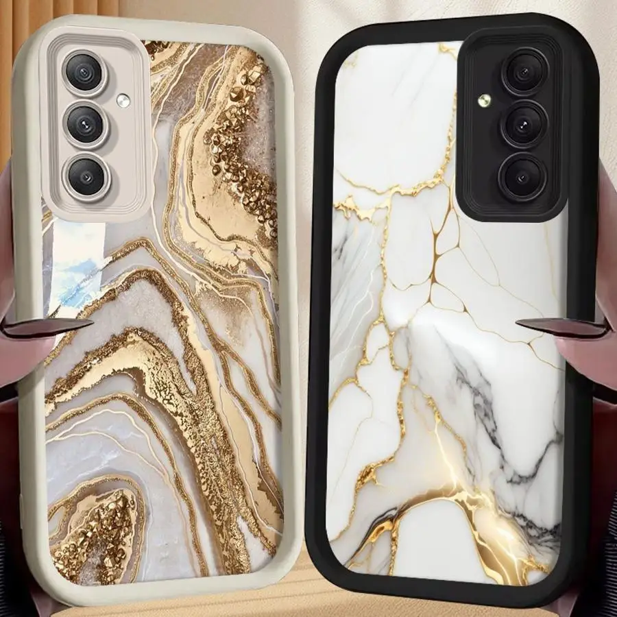 

phone case for Samsung Galaxy S25 s23 s24 ultra fe S20 s21 A13 5g S22plus tpu funda waterproof caso Marble Pattern Elegant Art