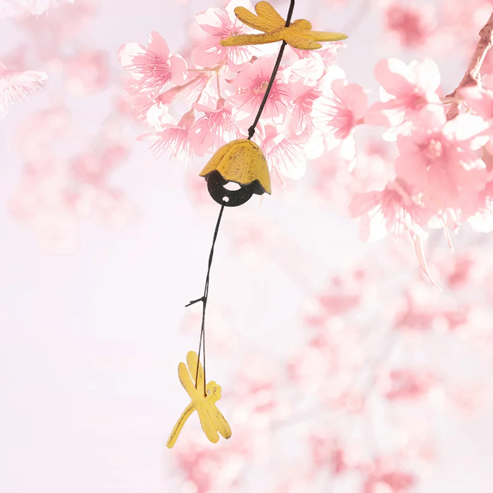 

2Pcs Japanese Wind Chime Iron Wind Bell Hanging Pendant Garden Balcony Home Decor Vivid Design Relaxing Sound Balcony Pendants