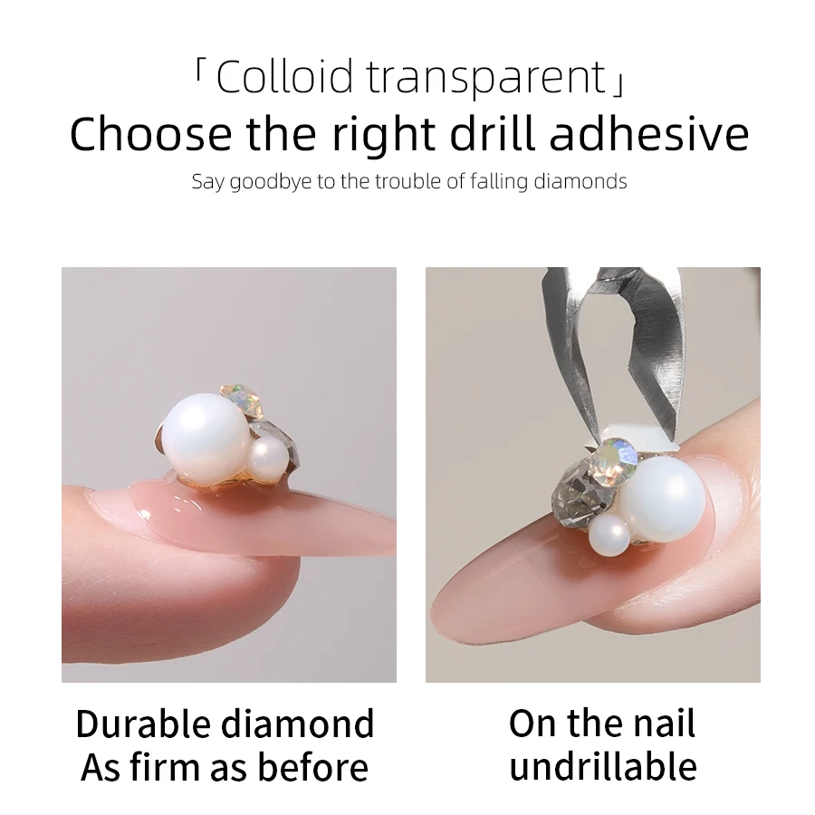 QNL 5g Nail Rhinestone Glue for Nails Super Strong Gel Nail Adhesive Glue No Wipe Nail Glue 3D Crystals Beads Diamonds Sticker - Image 5
