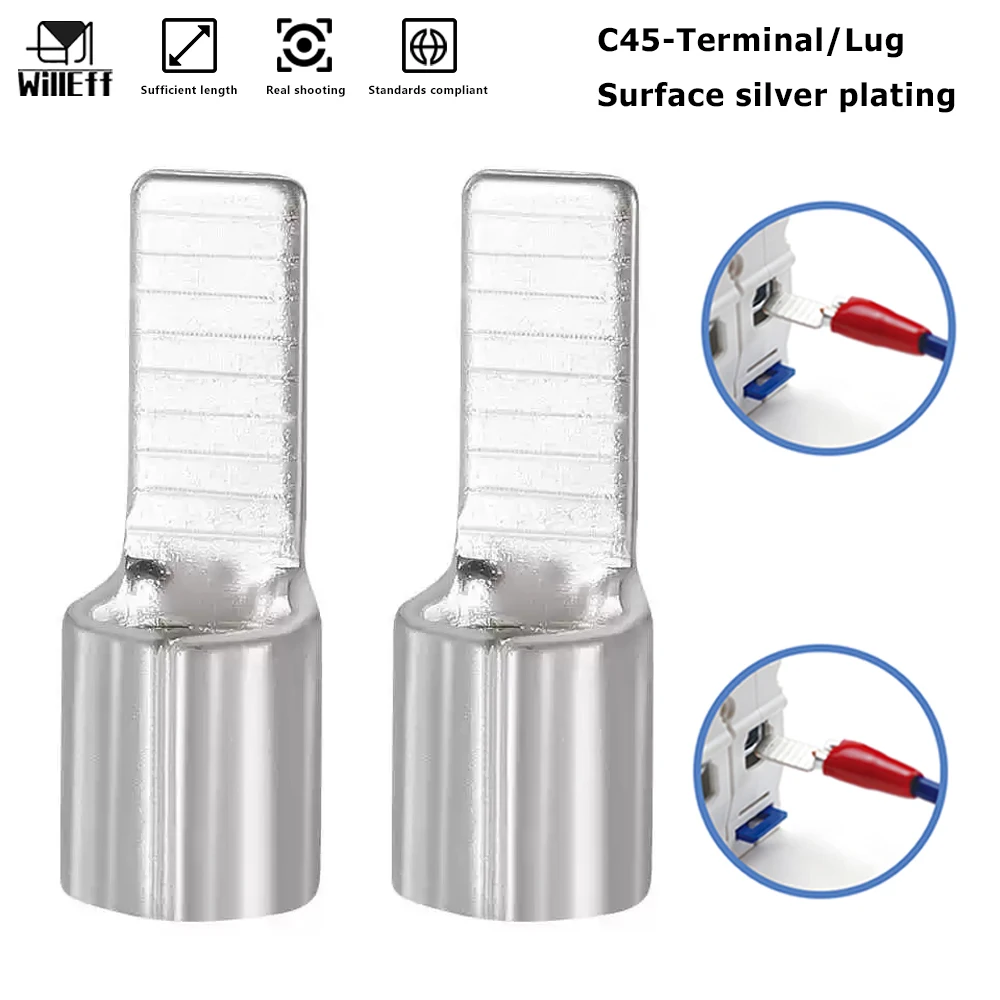 Tab terminal C45/C65 Switch Lug Silver-plated pure copper terminal Wire Cable Terminal/Lug Crimp Terminal/Lug Blade terminal