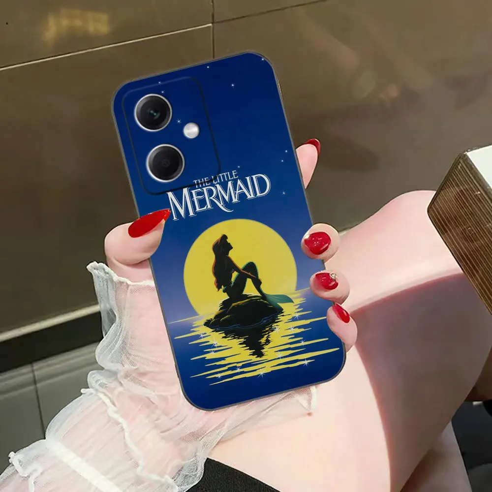 The Little Mermaid Princess Ariel Phone Case For Redmi NOTE 13 12 12S 11 11T 11S 10 9 9S 8T 8 7 PRO PLUS 4G 5G Case Funda Shell