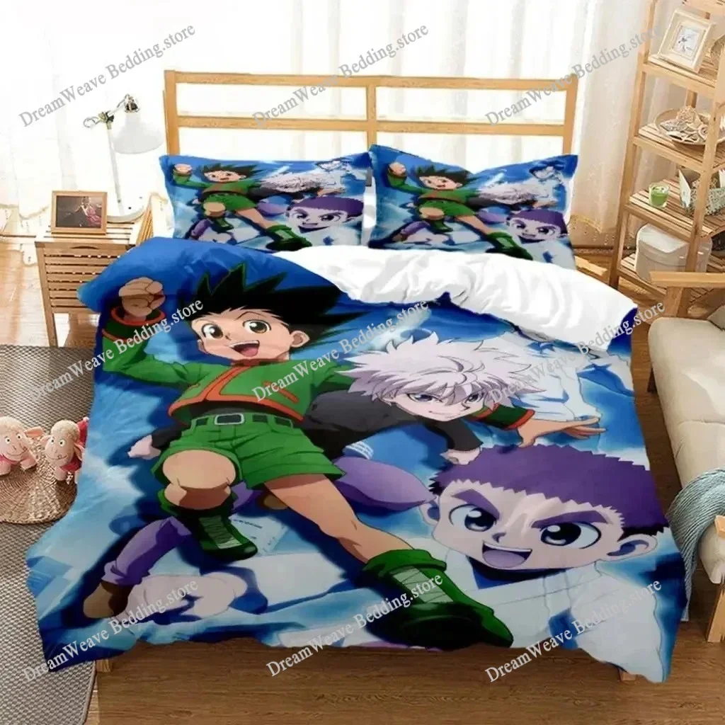 New Hunter × Hunter Bedding Set Single Twin Full Queen King Size Bed Set Adult Kid Bedroom Duvet Cover Sets 3D Print Anime Bed74
