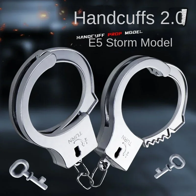 

1pair Handcuffs New Children's Toy Party Role Play Handcuffs With Party Toys Children Cosplay Party Police Costume Toy Props