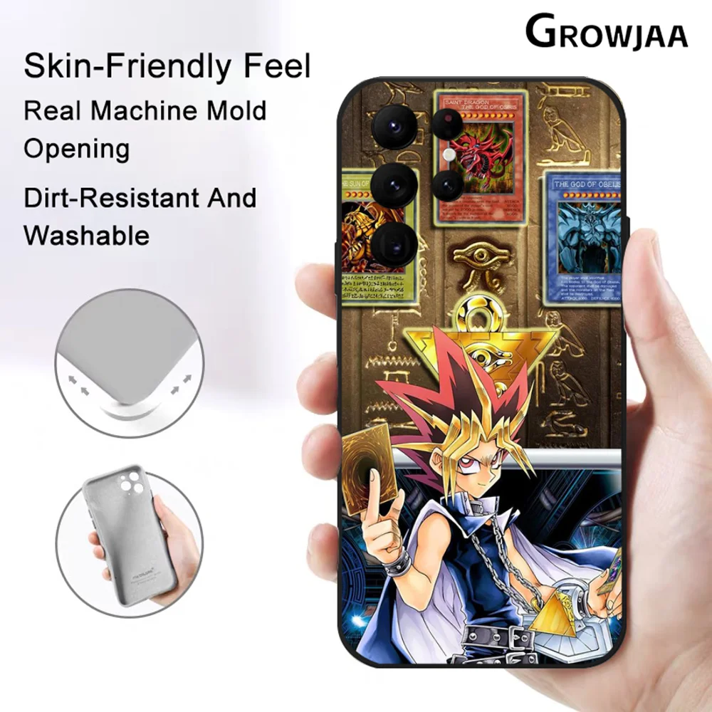 Game Y-Yu-Gi-Oh Phone Case for Samsung Galaxy S24 Ultra S22 S23 Ultra S21 S20 5G Protective Silicone TPU Funda Anti Drop Cover