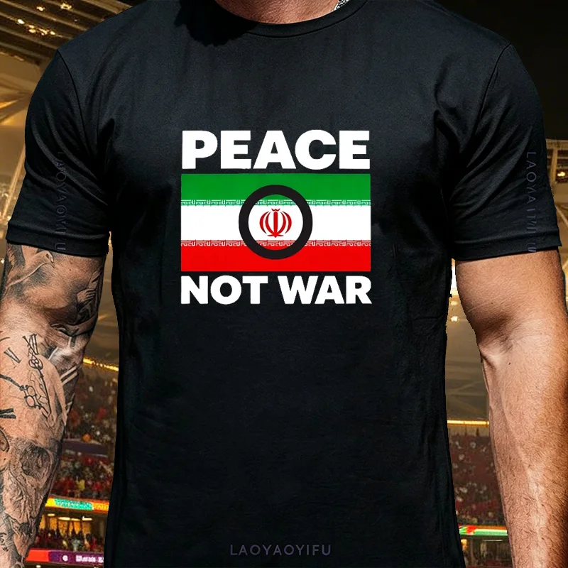 Custom Multi Pattern Iran Support T Shirt Unisex Farsi Peace Solidarity Print Cotton Gift for Persian Supporter Cultural Tee