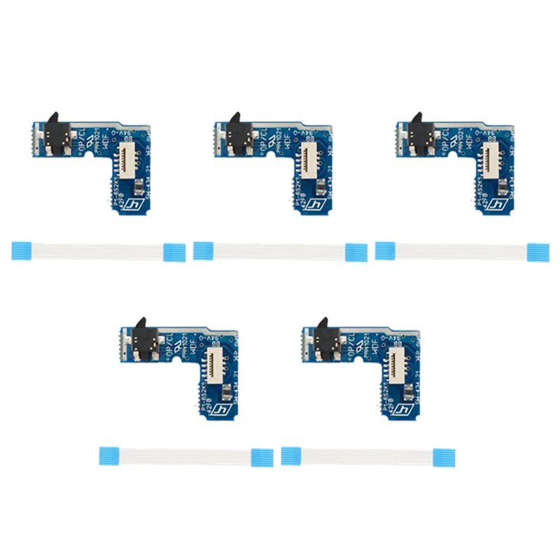 Y31A 5Pcs Power Switch PCB Board Power On Off Reset Switch Board with Flex Ribbon Cable for PS2 SCPH 70000 75000 77000 79000