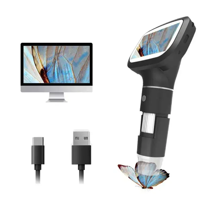 

Лидер продаж для Dearsee Pocket 2,4-дюймовый ЖК-цифровой микроскоп для ремонта мобильных устройств 1600X ручной микроскоп для детей