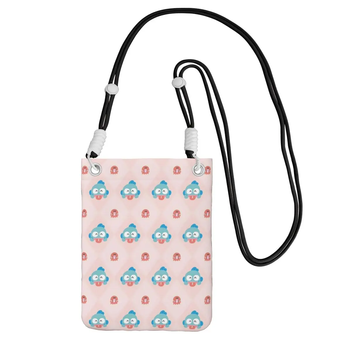

Custom Hangyodon Smart Phone Wallet With Strap Cute Fish Crossbody Bag Men Women Cycling Camping Mobile Phone Bag