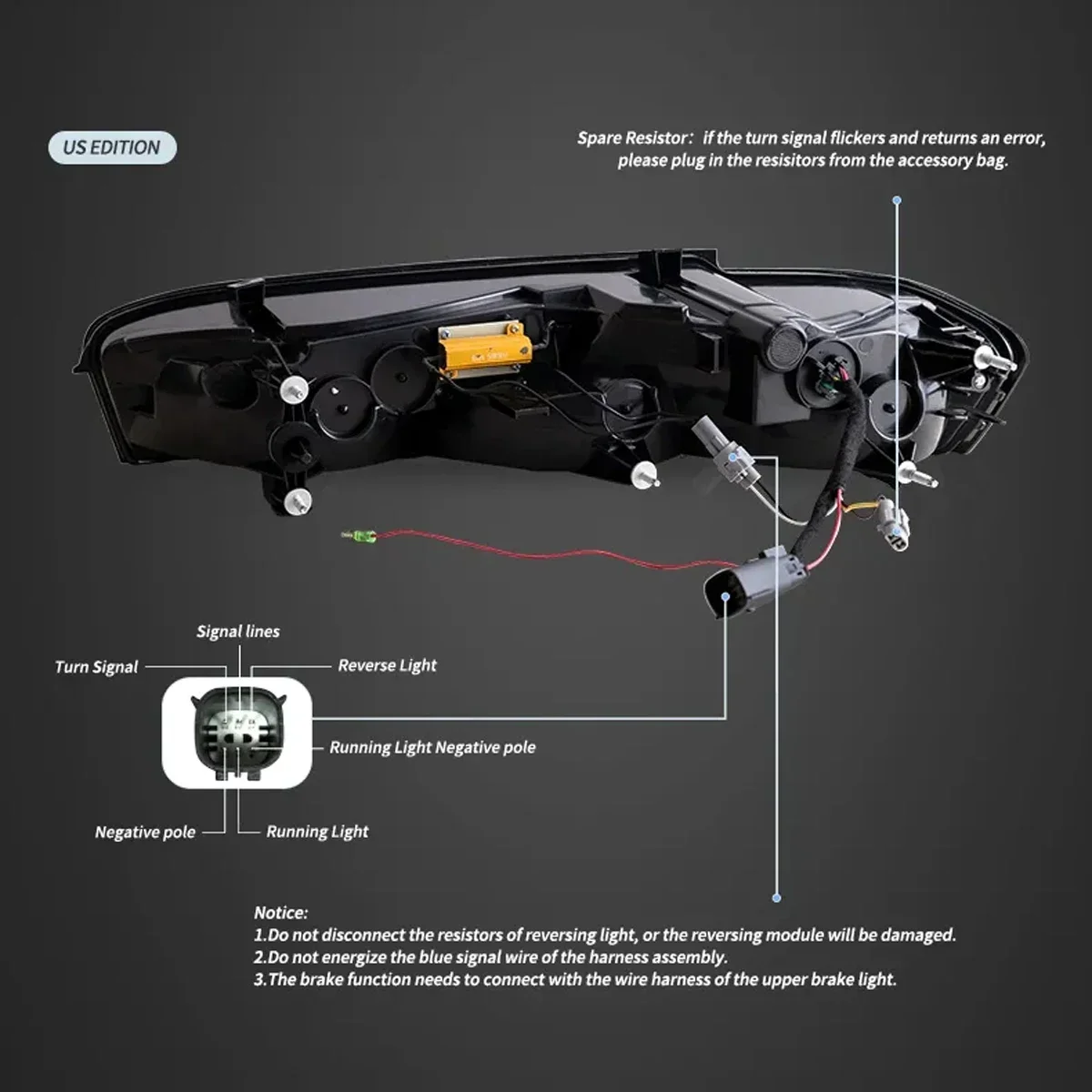

TYPY New LED Tail Lamp Upgrade Modified For Chevrolet Camaro Taillight 2016-2018 Dynamic Signal Tail Lamp Auto Accessories