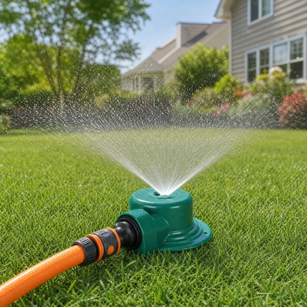 Durable G1/2 Irrigation Sprinkler Nozzle Zinc Alloy Even Spraying Watering Sprinkler 360 Degree Lawn Sprinkler Patio Watering
