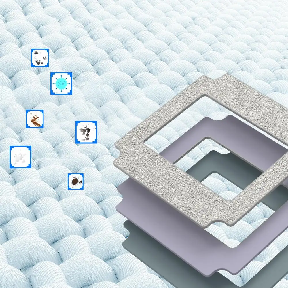 6PCS Window Cleaning Machine Accessories Mops-3 sets for LIECTROUX YW209