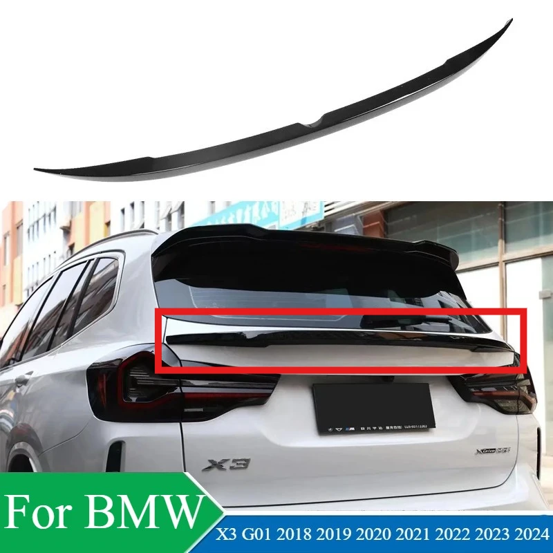 

For BMW X3 G01 2018 2019 2020 2021 2022 2023 2024 Car Rear Trunk Spoiler Wing Lip Guard Board Cover Body Kits Tuning Accessories