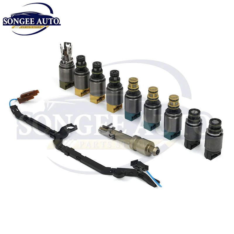 11PCS ZF6HP19 6HP26 6HP32 1068298043 OEM Transmission Solenoid Kit With Harness Fits For BMW Jaguar