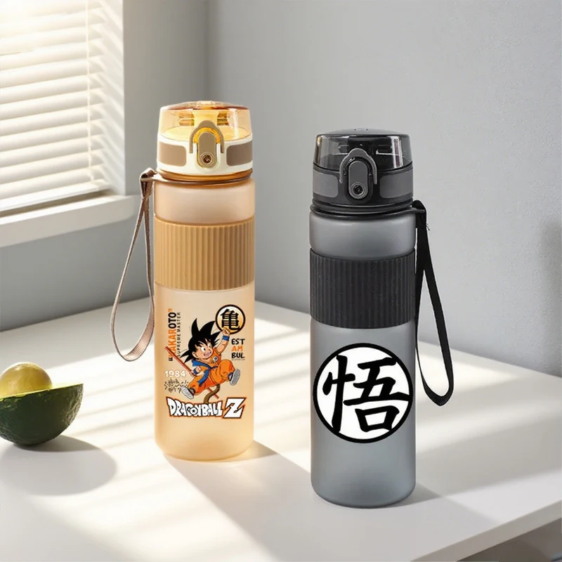 

Dragons Ball Large Capacity Sports Water Bottle Motivational Leak Proof Portable Reusable Plastic Cups Outdoor Travel Gym Jugs