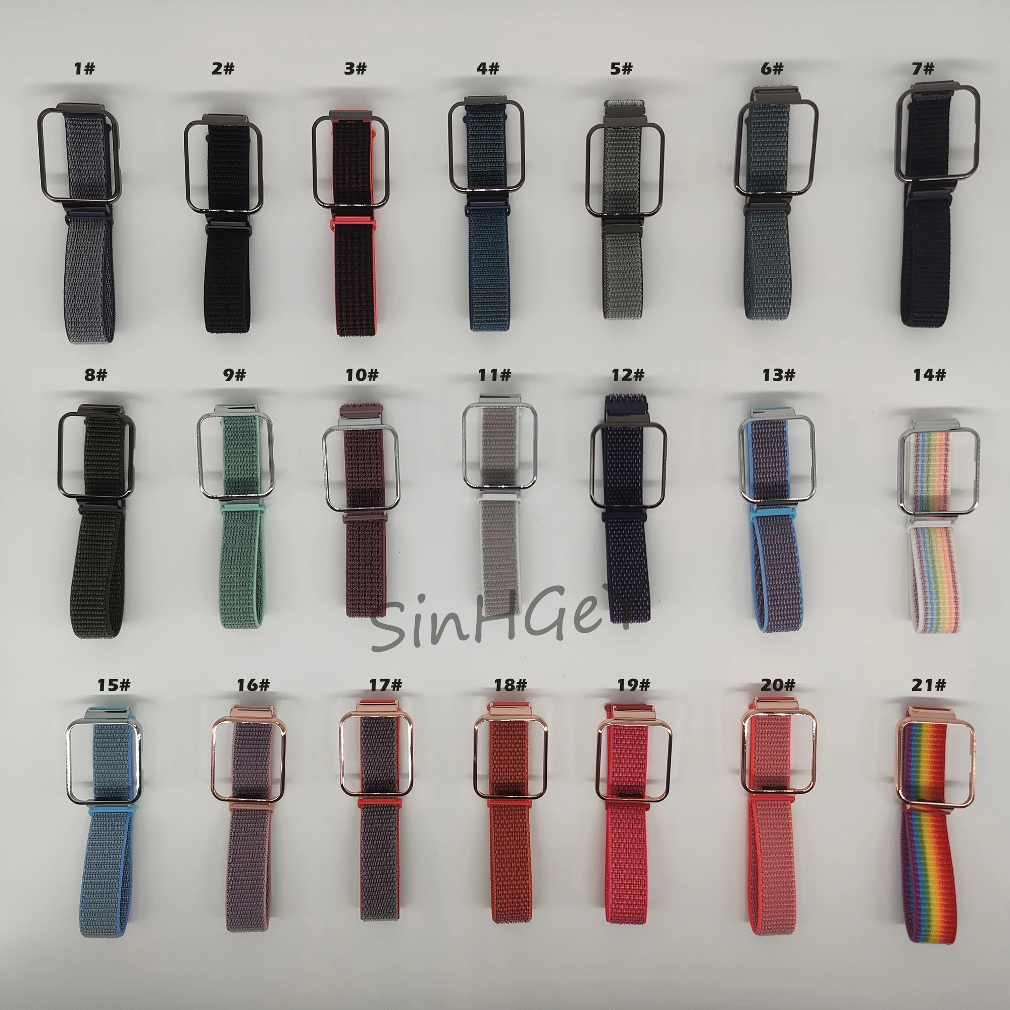 SinHGeY Fabric For Redmi Watch 2 Lite Strap Nylon Velcro Replacement Wristband