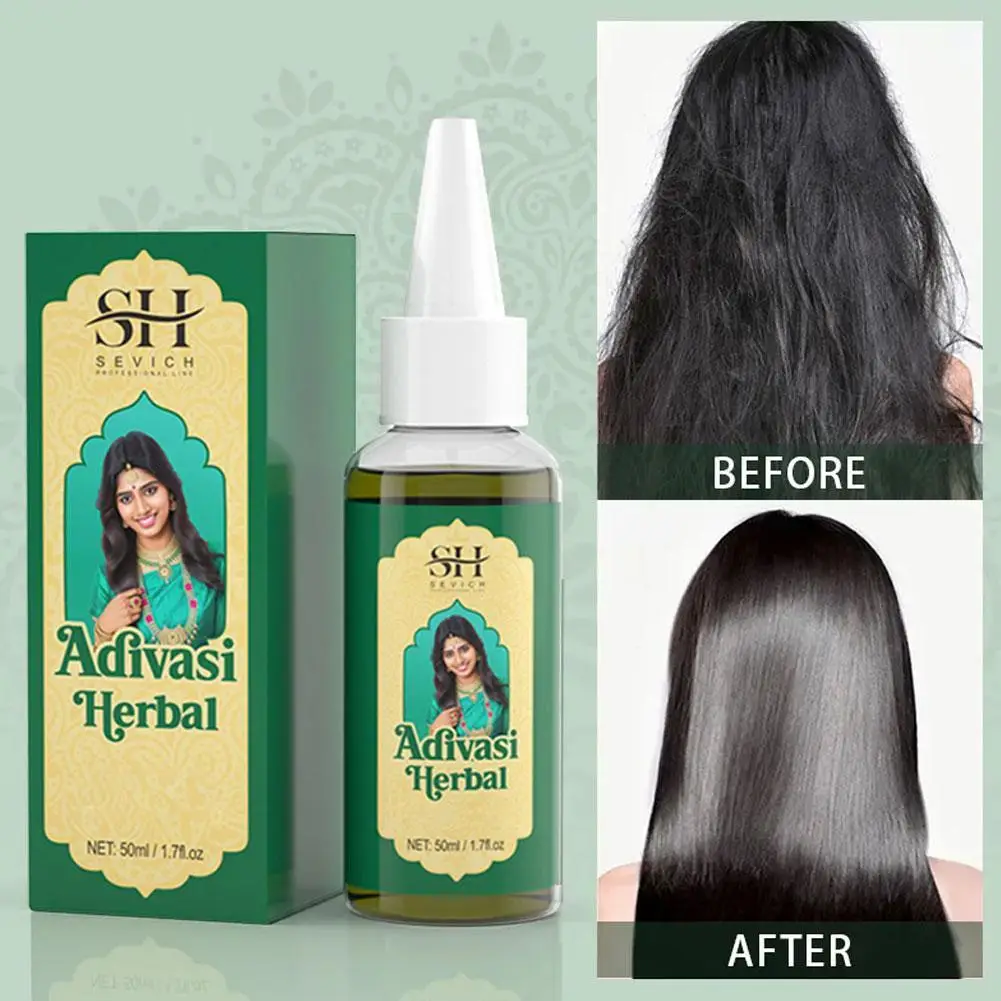 50ml Original India Oil Adivasi Herbal Hair Oil Rosemary Oil For Men Ayurvedic Anti Hair Loss Regrowth Thicken Oils K6T4