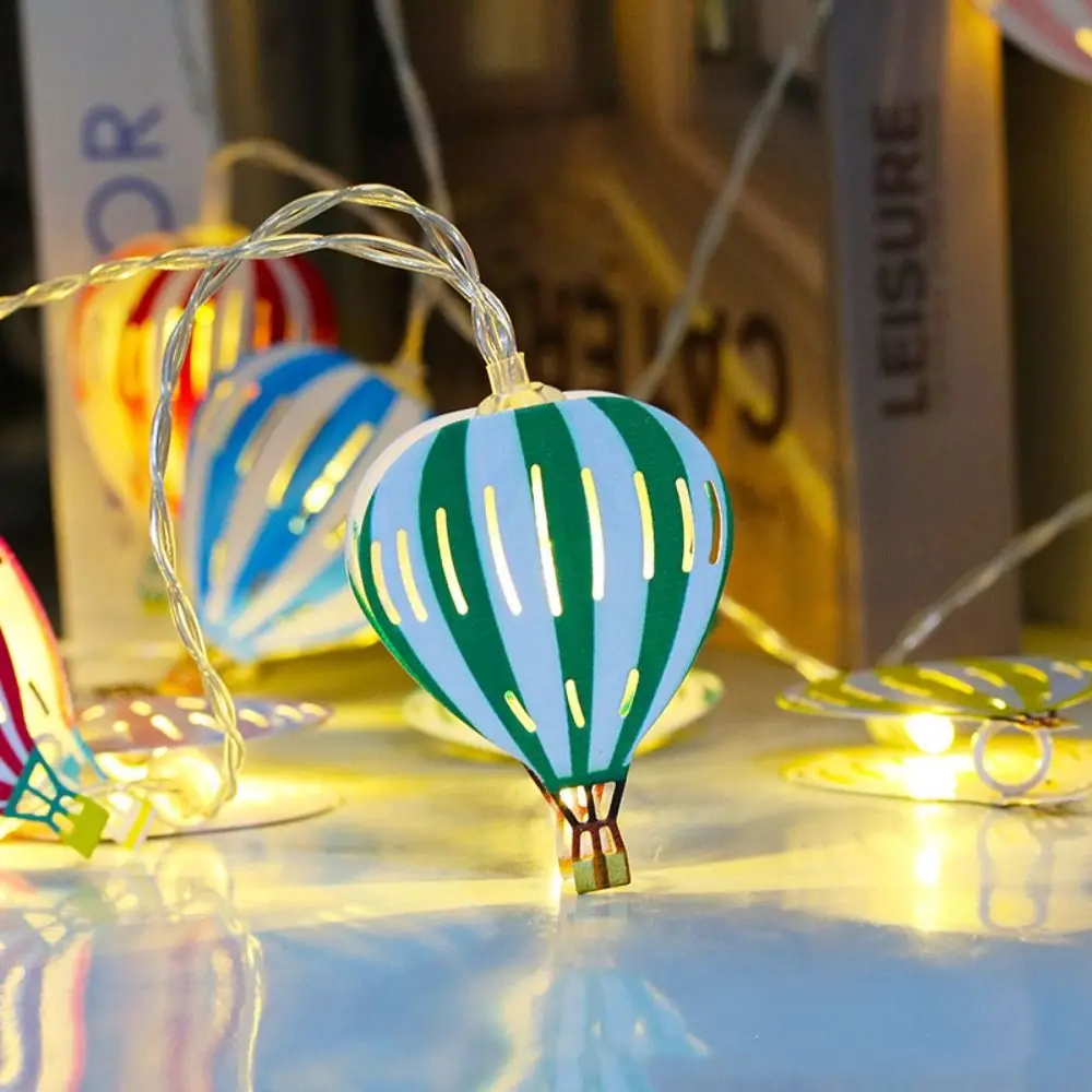 10 LED Hot Air Balloon String Lights Multicolor USB Operated Colorful String Lights Hanging Christmas Decorations