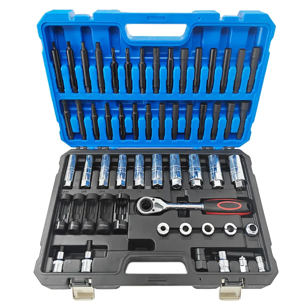 

62PCS Remove Shock Absorber Tower Top Upper Seat Screws Special Tool Car Shock Absorber Removal Socket Spring Wrench