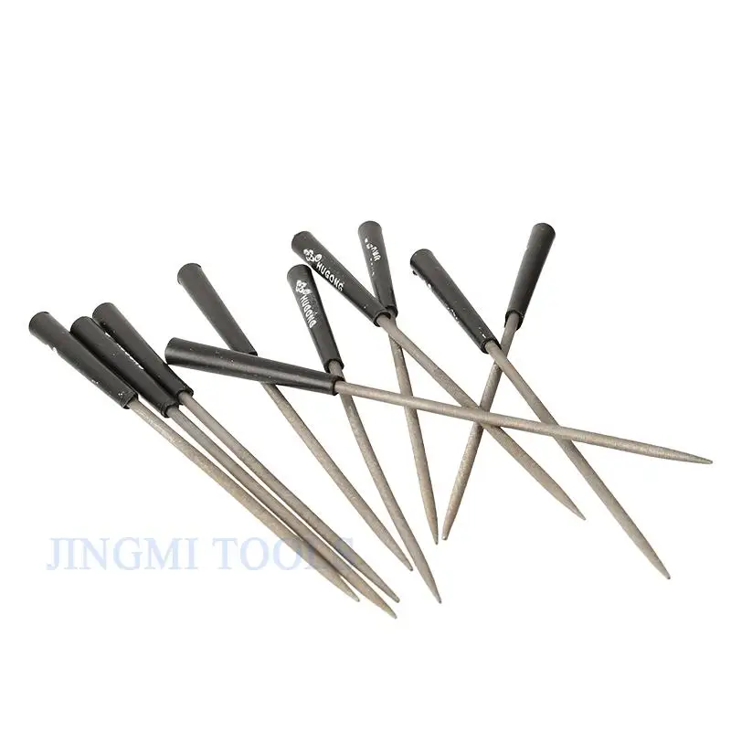 Picture 7: 10Pcs 3x140mm Needle File Set DIY Wood Rasp File Needle Jewelry Stone Polishing Carving Diamond File Handy Tools Ceramic Craft