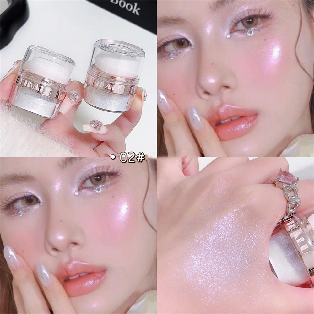 Glitzer-Feen-Highlighter-Puder für Bräute, Hochzeits-Highlighter, Hochglanz-Puder, Körperglitzer, Loses Puder, Funkelndes Party-Make-up – Detail 5